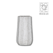 Beatrix white decorative vase 12x12x22cm modern minimalist home décor vase for dried stems or fresh flowers – thumbnail