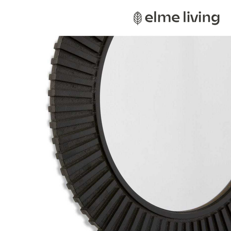 Beckett wall mirror 60x2x60cm black square framed wall mirror for hallway or bathroom