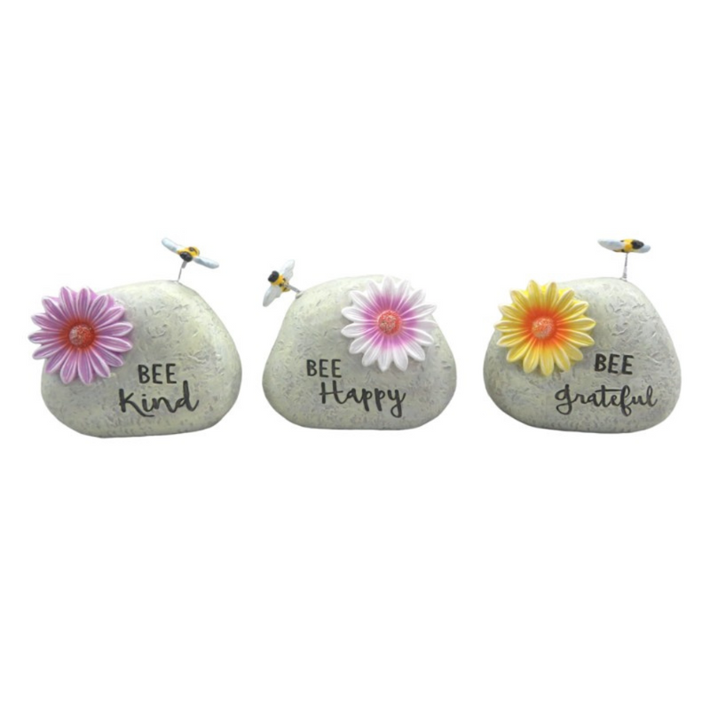 Ronis Bee Inspirational Rocks 10cm Assorted