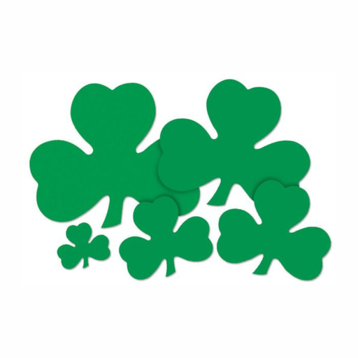 Beistle St Patrick’s Day shamrock cutout decoration 40cm for wall or party backdrop.