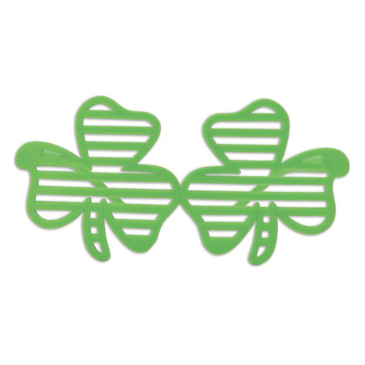 Beistle shamrock shutter glasses St Patrick’s Day novelty party accessory.