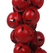 Red Bell Wreath 23cm Christmas hanging decoration