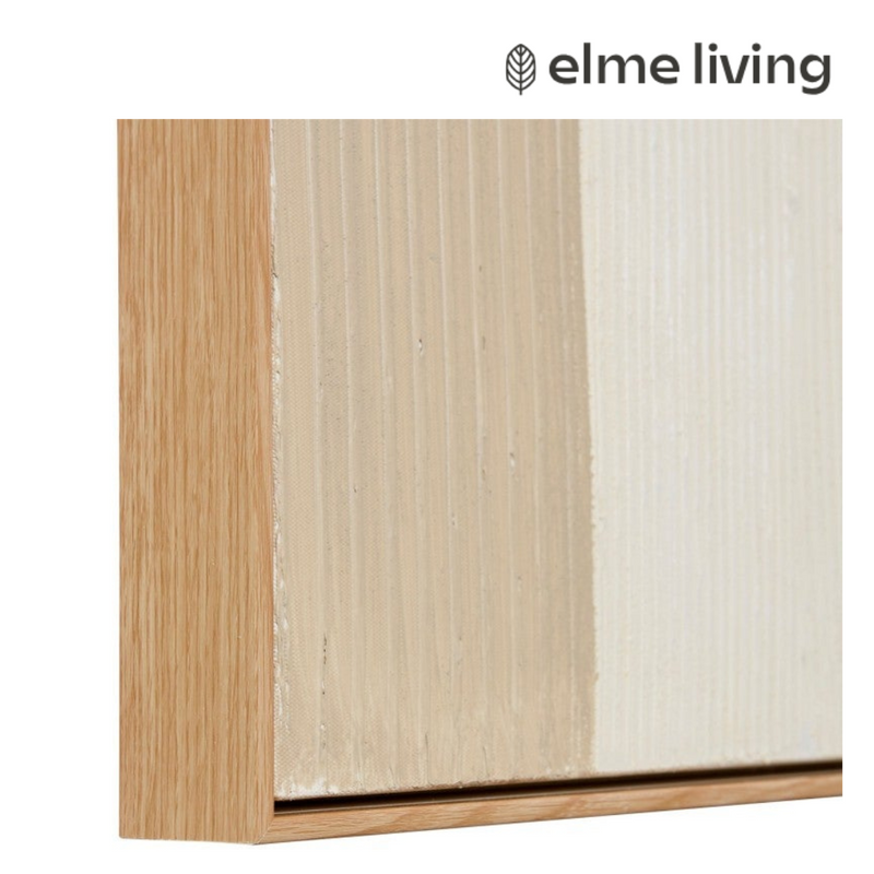 Ronis Bello Beige Hand Painted Wall 80x5x100cm Beige Cream/Natural