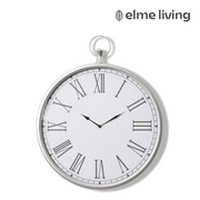 Ronis Bentley Wall Clock 80x5x85cm Silver