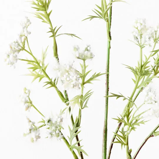 Berry Flowering Spray White 68cml