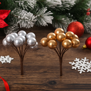 Berry Bunch 10cm Gold and Silver Assorted decorative picks for Christmas and holiday décor