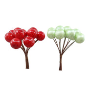 Red and green berry bunch 10cm assorted Christmas decoration
