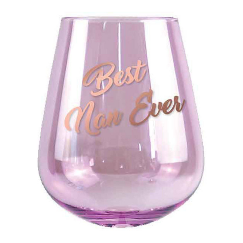 Ronis Best Nan Ever Stemless Glass 13cm 600ml 2pk