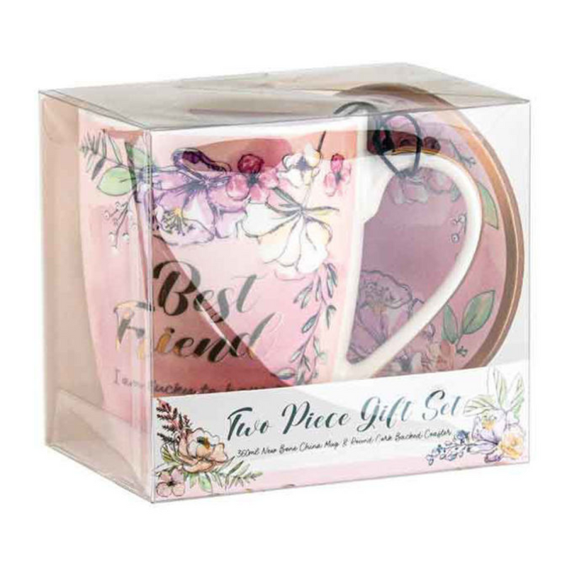 Ronis Best Friend Mug and Coaster Set 350ml
