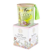 Ronis Best Friends Candle With Wood Lid and Tassel Vanilla 10x13cm