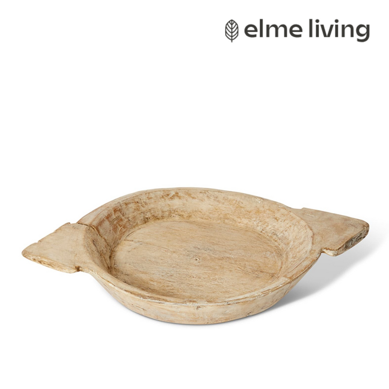 Ronis Bharat Wooden Tray Natural Bleach 51x41x10cm