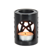 Ronis Black Soapstone Pentagram Oil Burner 8cm