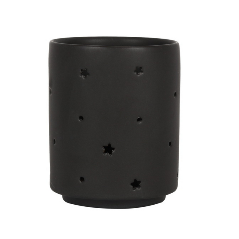 Ronis Black Triple Moon Cut Out Tealight Holder (Gift Box)