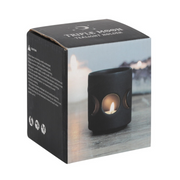 Ronis Black Triple Moon Cut Out Tealight Holder (Gift Box)