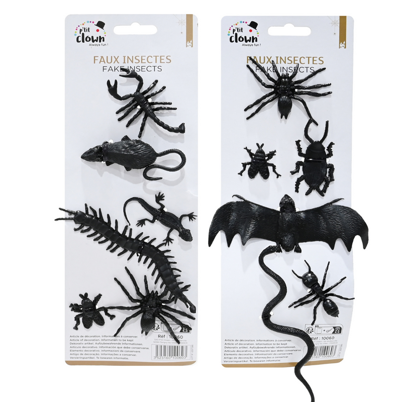 Ronis Black Creepy Crawlies 16g 6pk 2 Asstd