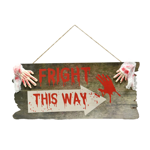 Ronis Bloody Hanging Plaque With Hands 40Cm