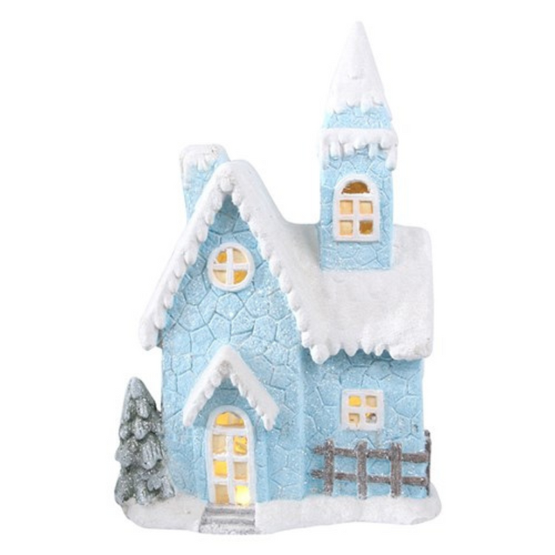 Ronis Blue Christmas House 51cm