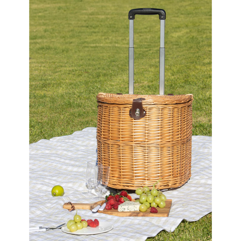 Ronis Blue Lagoon 4 Person Trolley Picnic Basket