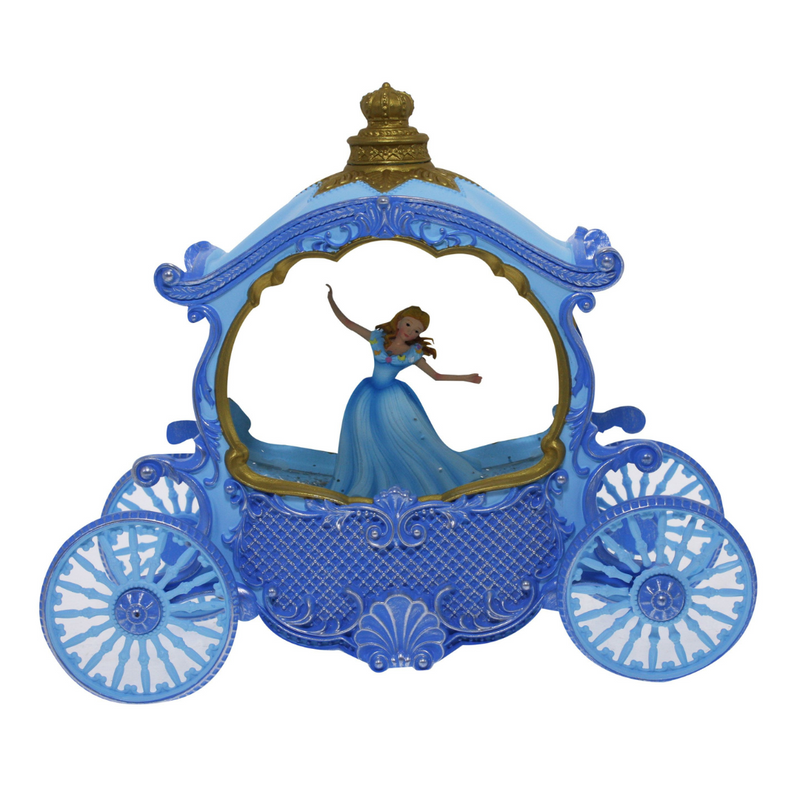 Blue Princess Carriage Lantern hanging party decoration for fairytale-themed birthday
