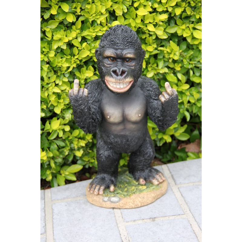 Ronis Bobble Head Rude Finger Gorilla 34cm