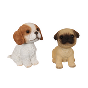 Ronis Bobble Head Dog on Grass 13cm Assorted