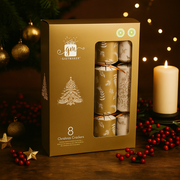 Premium DIY bonbons gift maker in cream and gold – 8x12in fill-your-own Christmas crackers