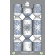 DIY Bonbons Gift Maker in silver and white – 8x14in fill-your-own Christmas cracker set