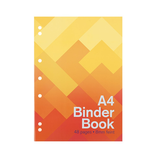 A4 book binder notebook 8mm ruled 48 pages 210x297mm FSC Mix Credit