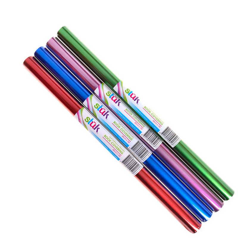 Ronis Book Cover Metallic 45cmx1m 450x1000mm Assorted