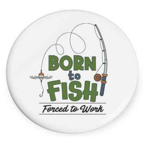 Ronis Born To Fish - Beautiful On The Inside Coaster 10cm