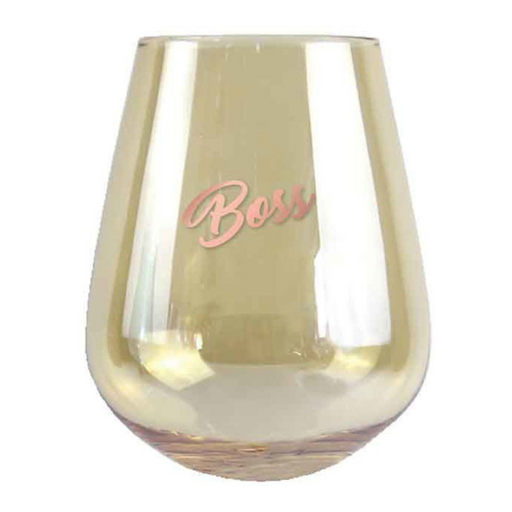 Ronis Boss Stemless Glass 13cm 600ml 2pk