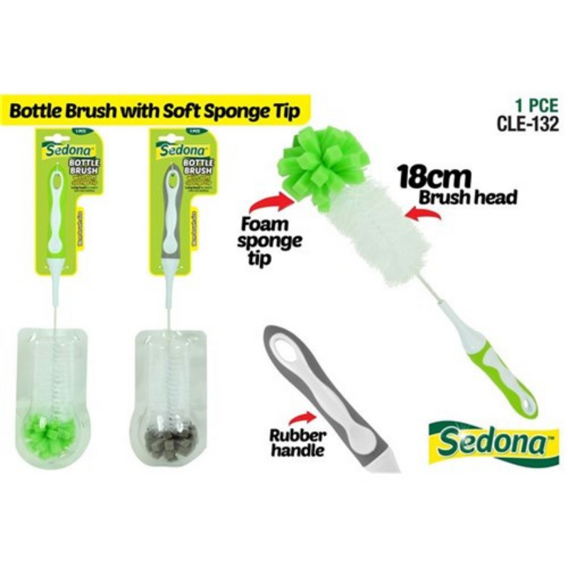 Ronis Bottle Brush with Sponge Sedona 2 Asstd