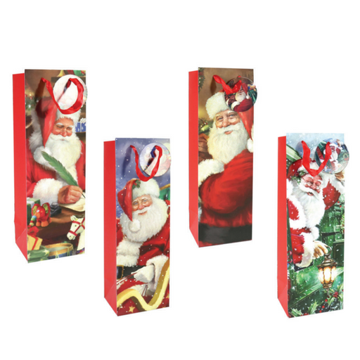 Ronis Bottle Bag Classic Claus Glitter Assorted