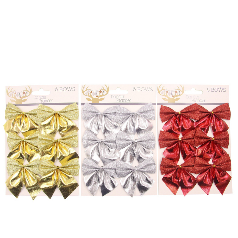 Ronis Bows 6pk 10x12cm Assorted