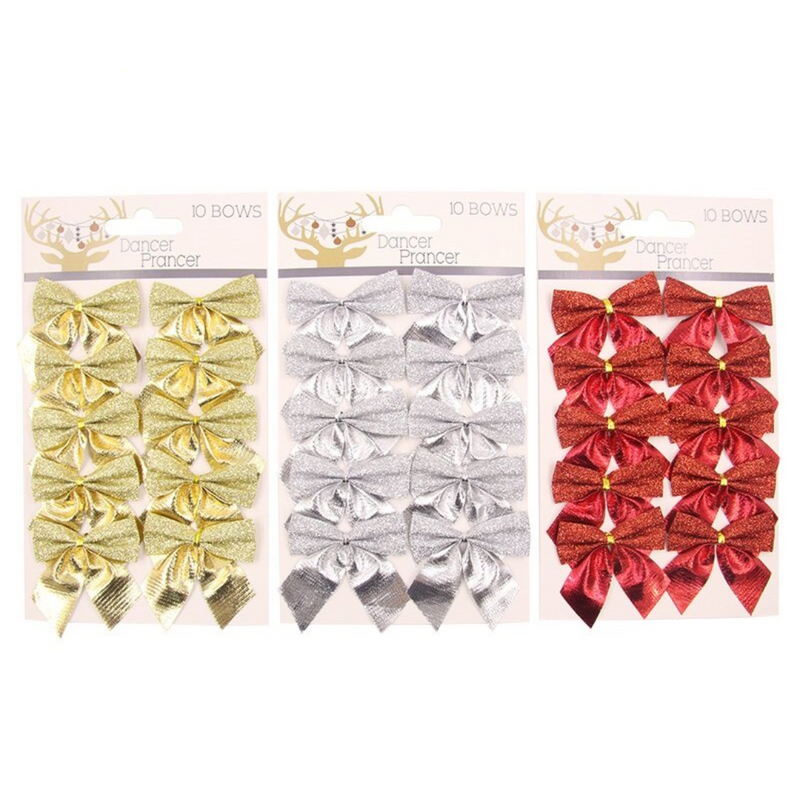Ronis Bows 8x7.5cm 10pk Assorted