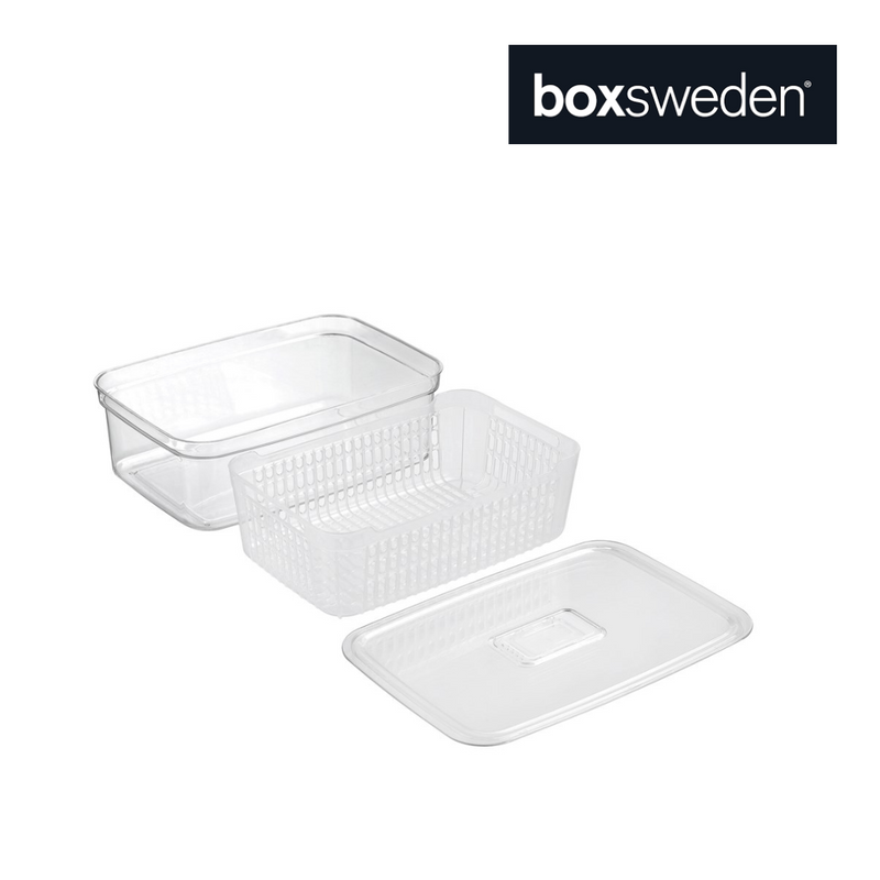 Ronis Boxsweden Crystal Vegetable Storer Clear 4.7L 31x20x10.5cm