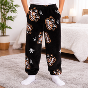 Boys Snuggy Sherpa pants in assorted Style 1 designs, featuring ultra-soft fleece for warm, cosy comfort during colder days and nights. – thumbnail