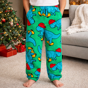 Boys Snuggy Sherpa pants in assorted Style 1 designs, featuring ultra-soft fleece for warm, cosy comfort during colder days and nights. – thumbnail
