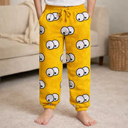 Boys Snuggy Sherpa pants in assorted Style 2 designs, featuring ultra-soft fleece for warm, cosy comfort during colder days and nights. – thumbnail
