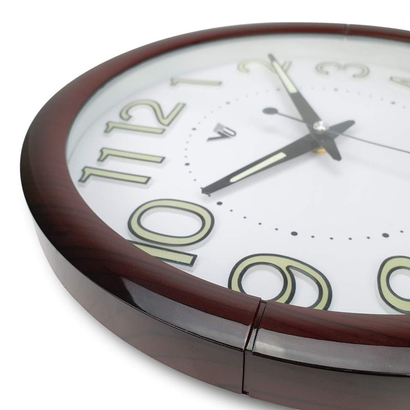 Ronis Brandon Glow In The Dark Wall Clock 30x30x2.5cm