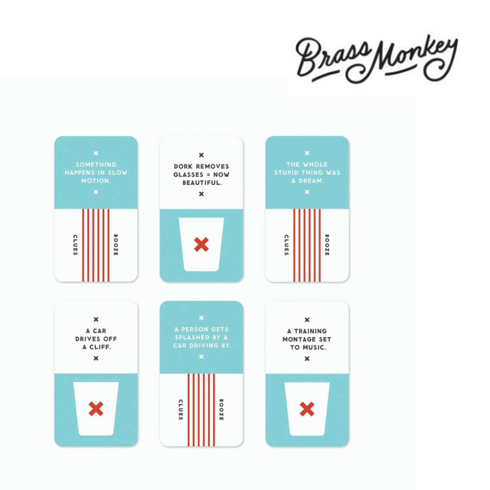 Ronis Brass Monkey Booze Clues Drinking Game Set Multi 12x10x6cm