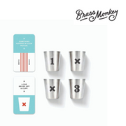 Ronis Brass Monkey Booze Clues Drinking Game Set Multi 12x10x6cm