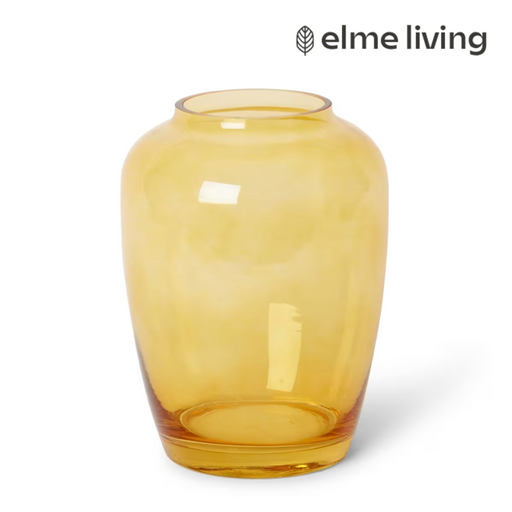 Ronis Brice Tall Vase Amber 19x19x25cm