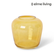 Ronis Brice Vase Amber 20x20x19cm – thumbnail