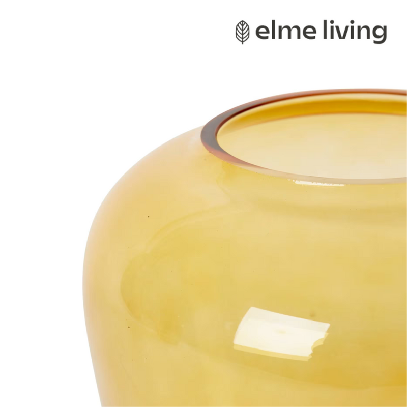 Ronis Brice Vase Amber 20x20x19cm