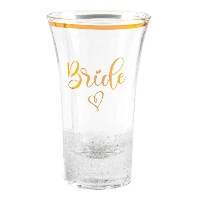 Ronis Bride Glitterati Shot Glass White