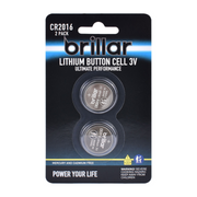 Ronis Brillar Lithium Button Battery 2pk CR2016