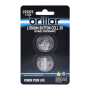 Ronis Brillar Lithium Button Battery 2pk CR2025