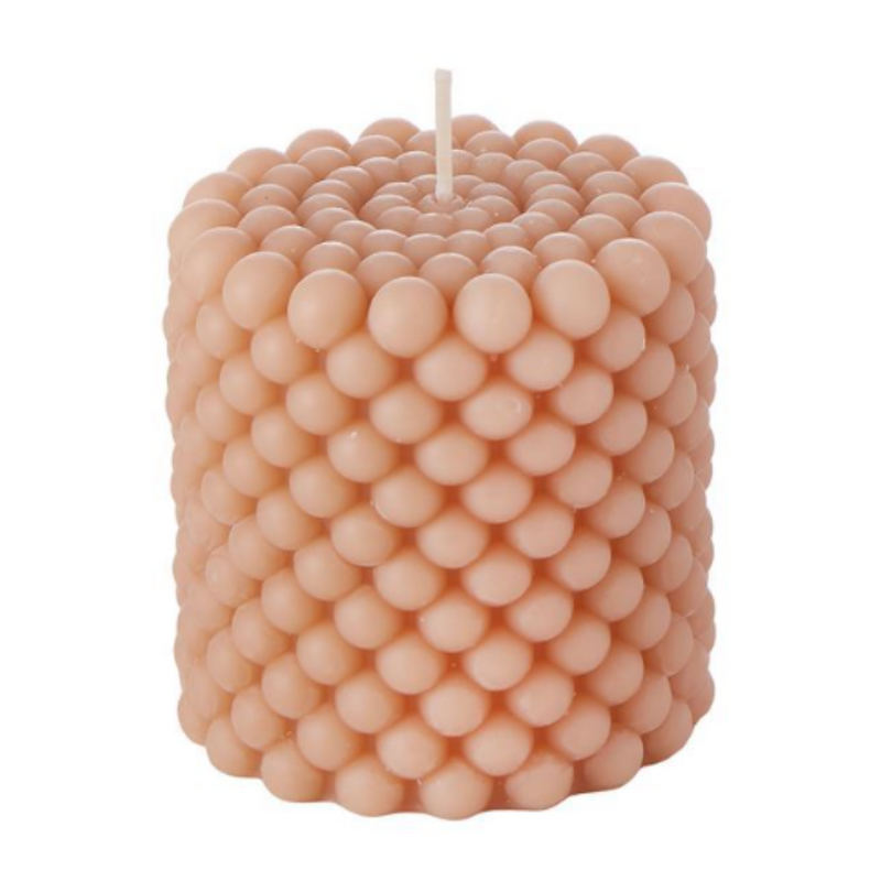 Ronis Bubble Candle Lavender/Vanilla 8cm Gin 8x8x8cm Ginger