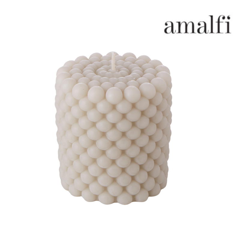 Ronis Bubble Candle Sandal with Patchouli 8cm Antique White